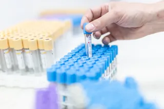 Tubos de análisis en el laboratorio